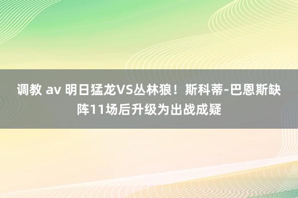 调教 av 明日猛龙VS丛林狼！斯科蒂-巴恩斯缺阵11场后升级为出战成疑
